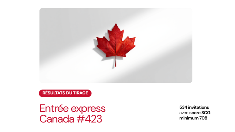 Tirage Entrée express #423 – 6 juillet 2026 : 534 invitations, score minimum de 708